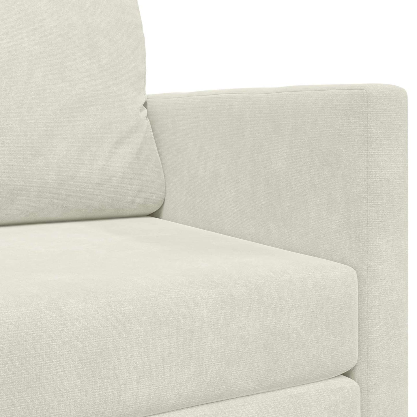 Schlafsofa Creme 124 x 71 x 78 cm Samt