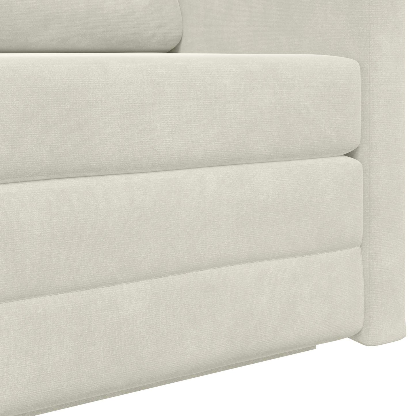 Schlafsofa Creme 124 x 71 x 78 cm Samt
