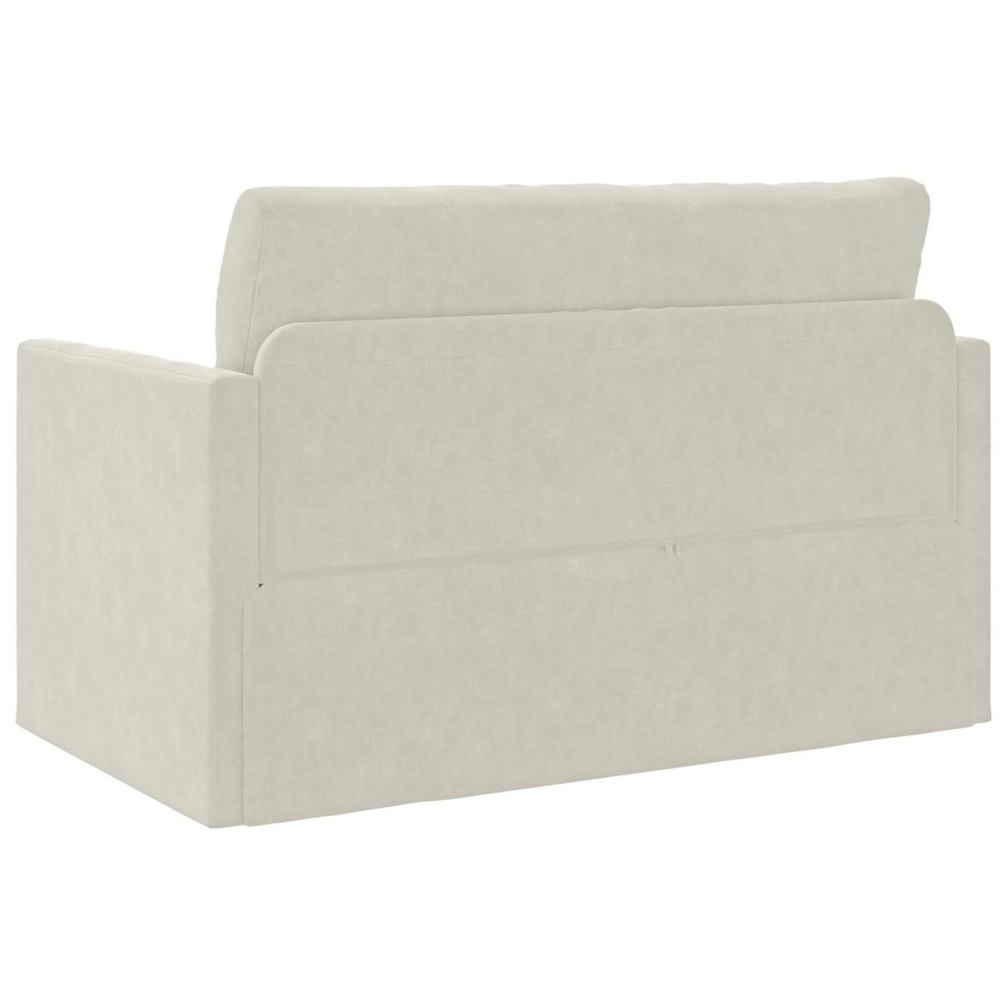 Schlafsofa Creme 124 x 71 x 78 cm Samt