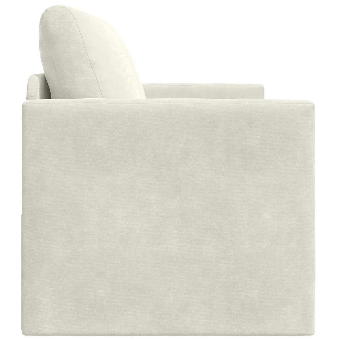 Schlafsofa Creme 124 x 71 x 78 cm Samt
