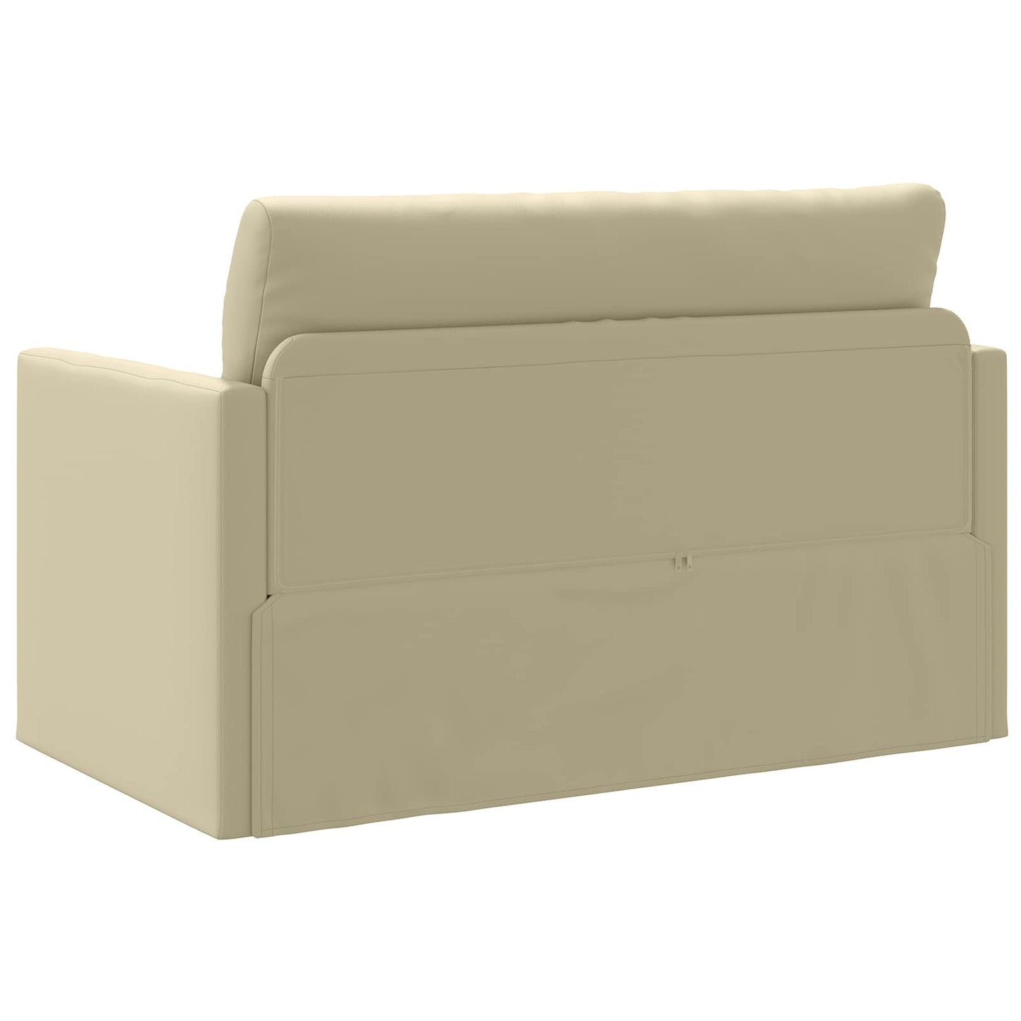Schlafsofa Creme 124 x 71 x 78 cm Kunstleder