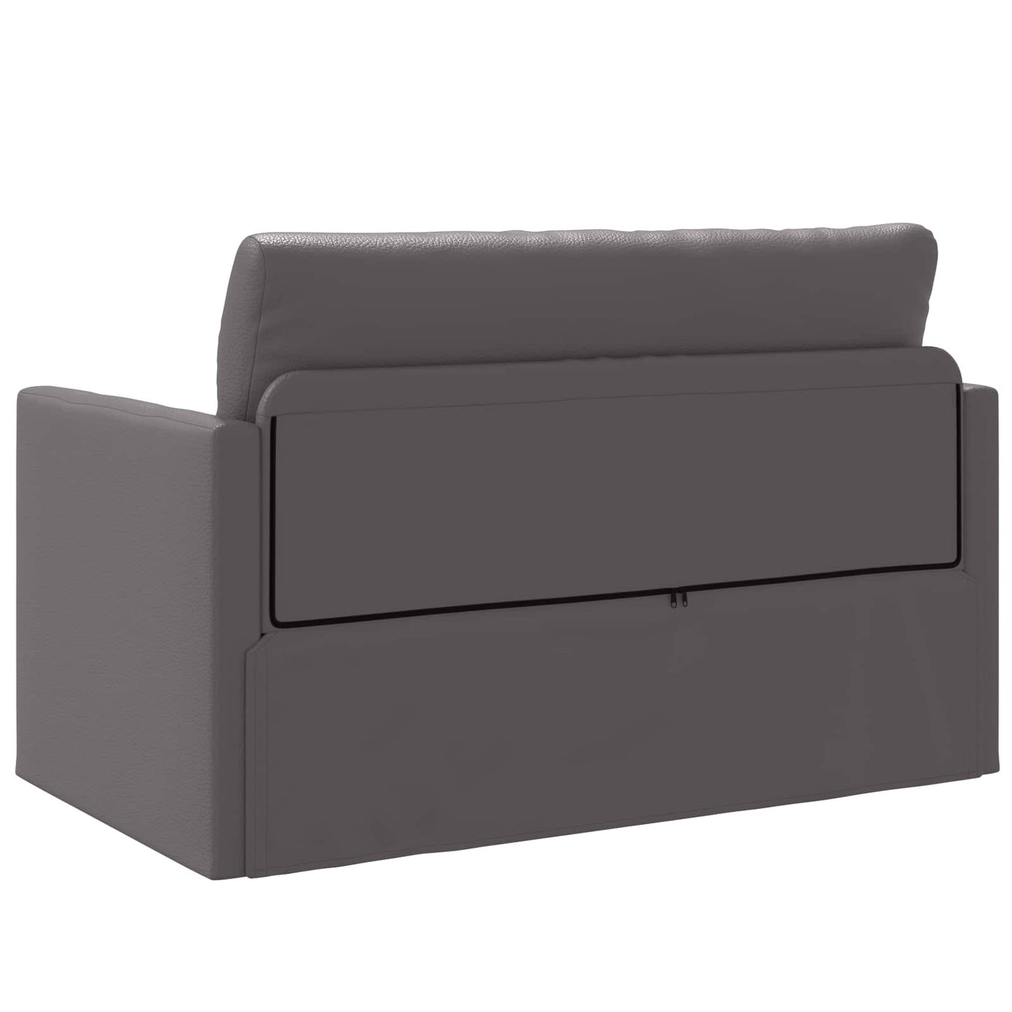 Schlafsofa Grau 124 x 71 x 78 cm Kunstleder