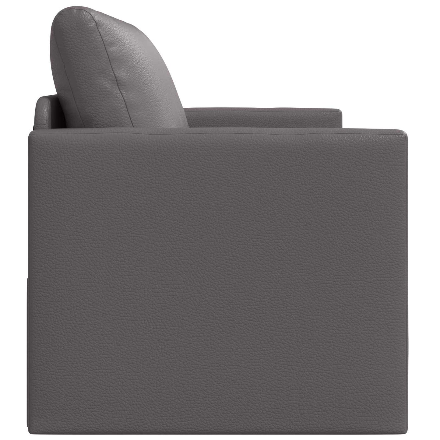 Schlafsofa Grau 124 x 71 x 78 cm Kunstleder