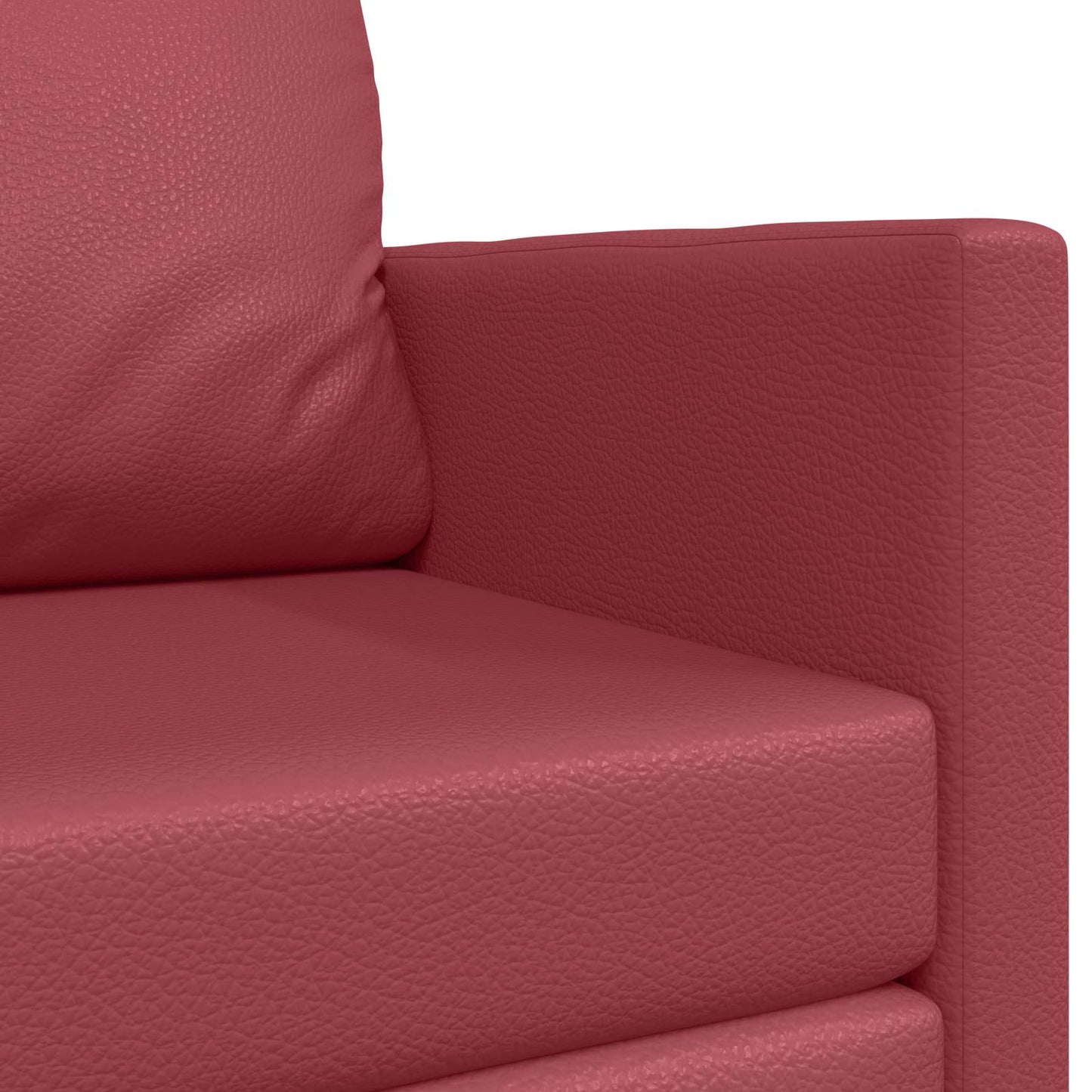 Schlafsofa Weinrot 124 x 71 x 78 cm Kunstleder