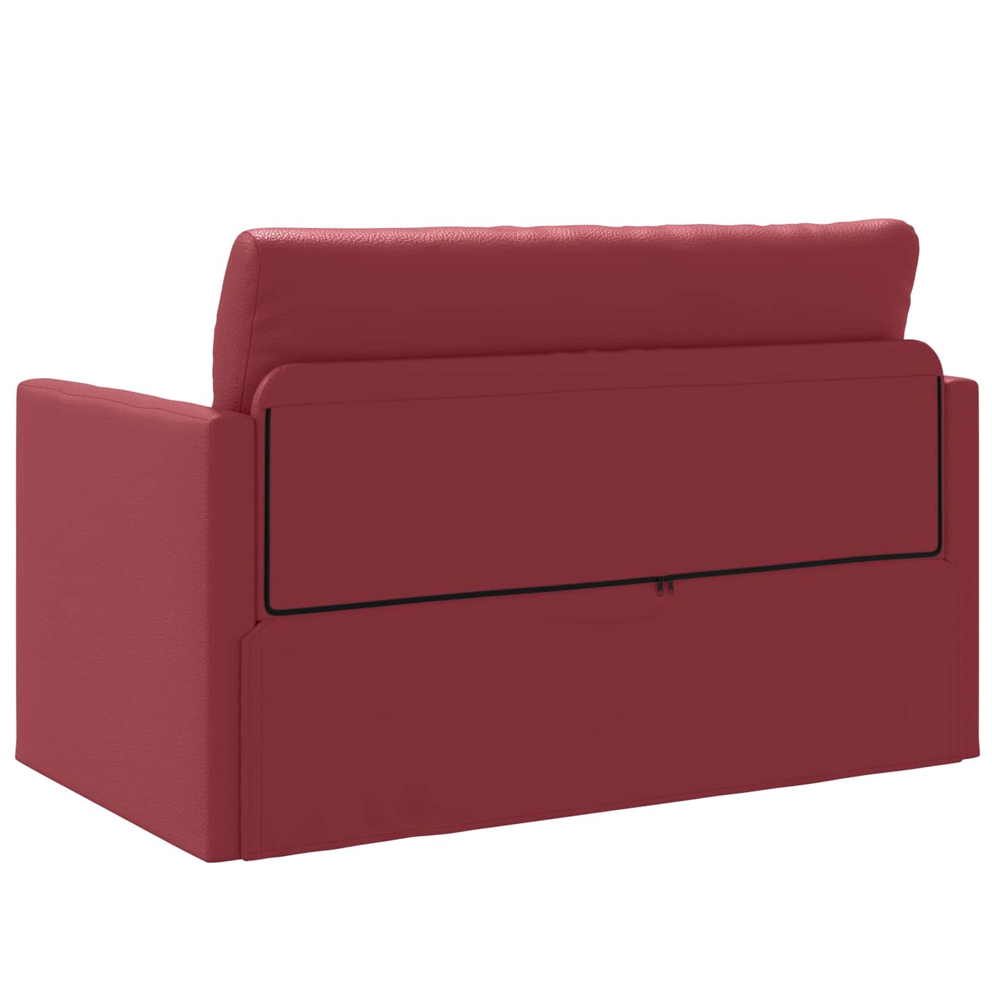 Schlafsofa Weinrot 124 x 71 x 78 cm Kunstleder