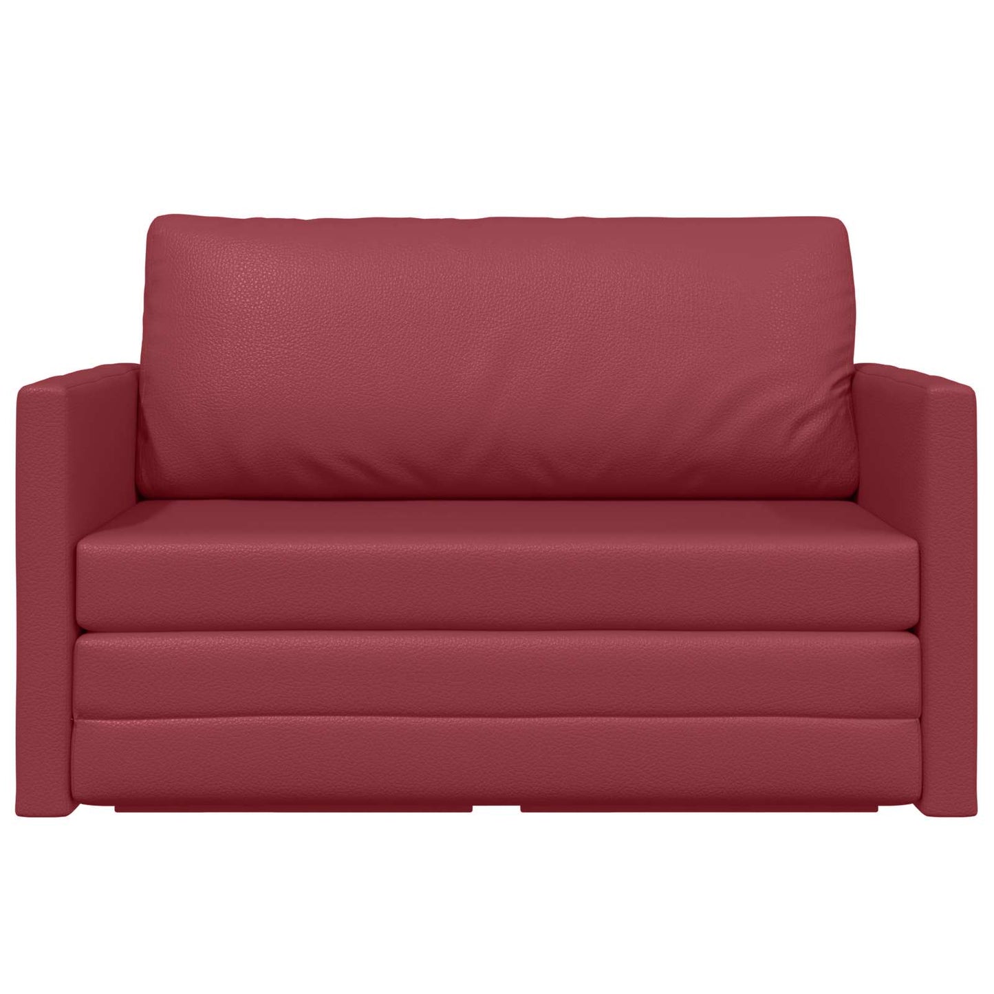 Schlafsofa Weinrot 124 x 71 x 78 cm Kunstleder