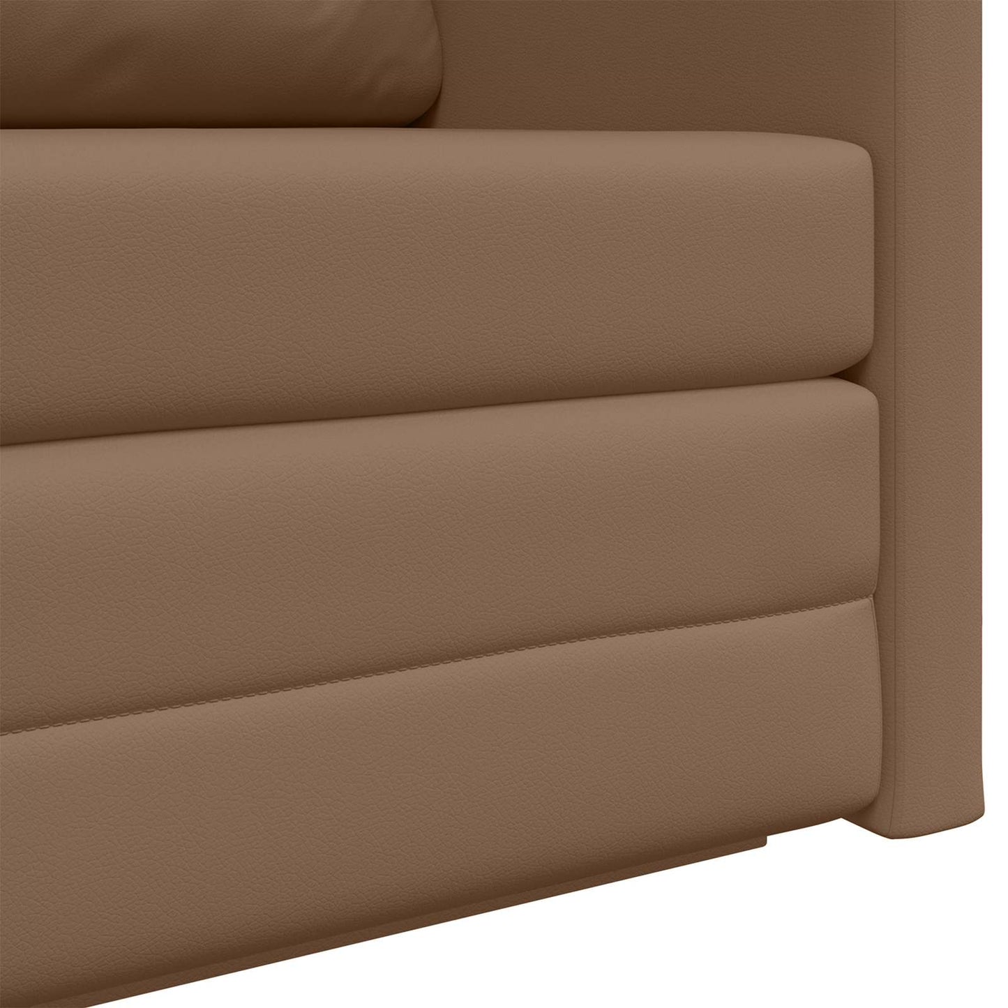 Schlafsofa Cappuccino 124 x 71 x 78 cm Kunstleder