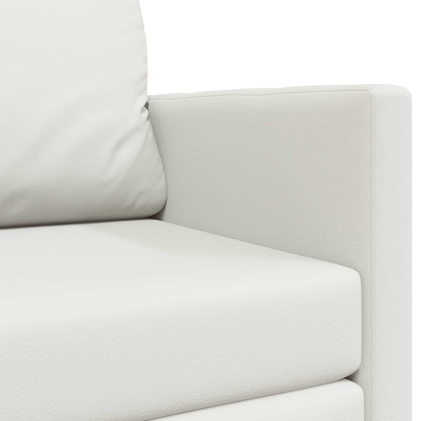 Schlafsofa Weiß 124 x 71 x 78 cm Kunstleder