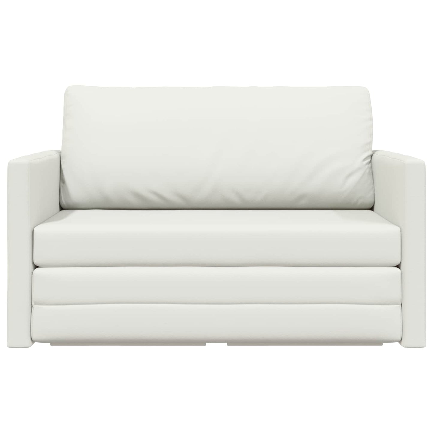 Schlafsofa Weiß 124 x 71 x 78 cm Kunstleder