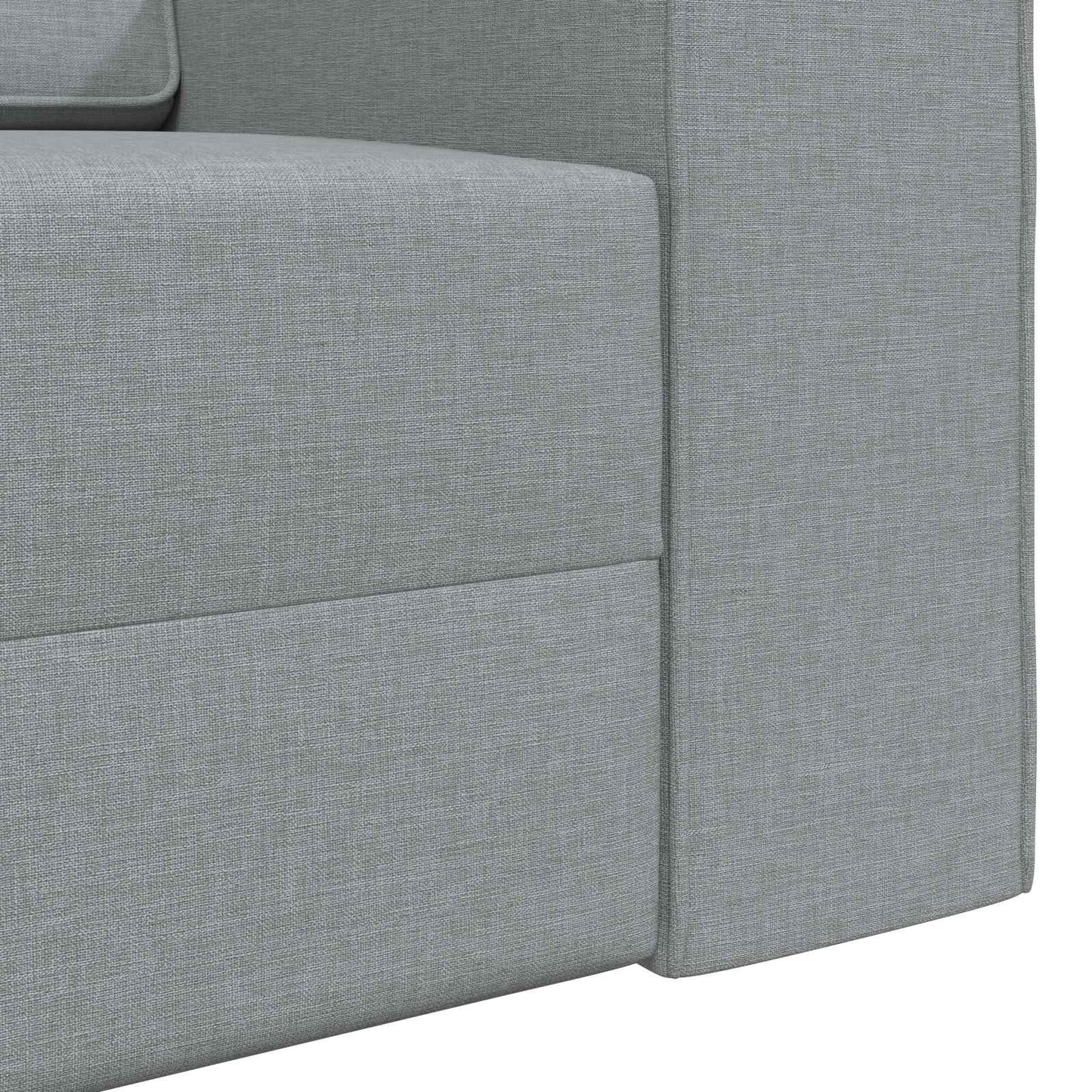 Schlafsofa Hellgrau 245 x 78 x 77 cm Stoff