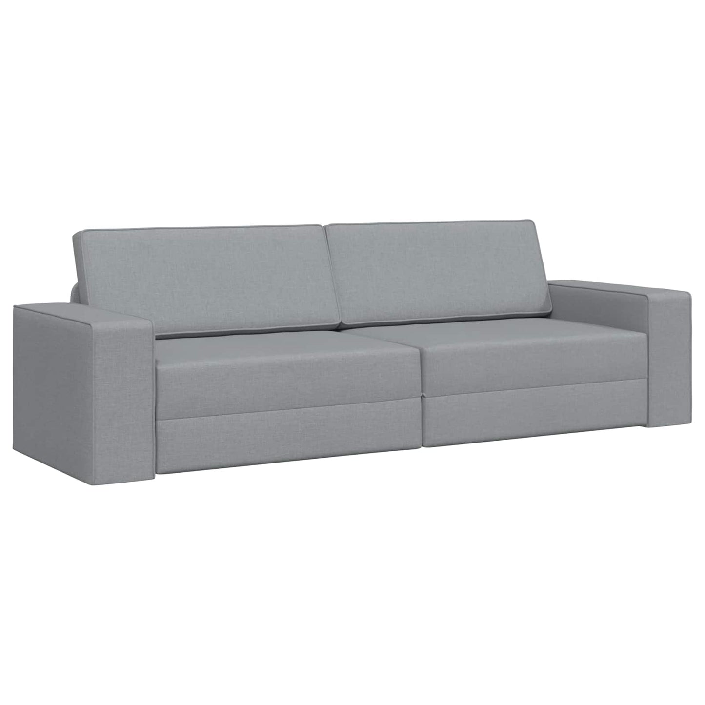 Schlafsofa Hellgrau 245 x 78 x 77 cm Stoff