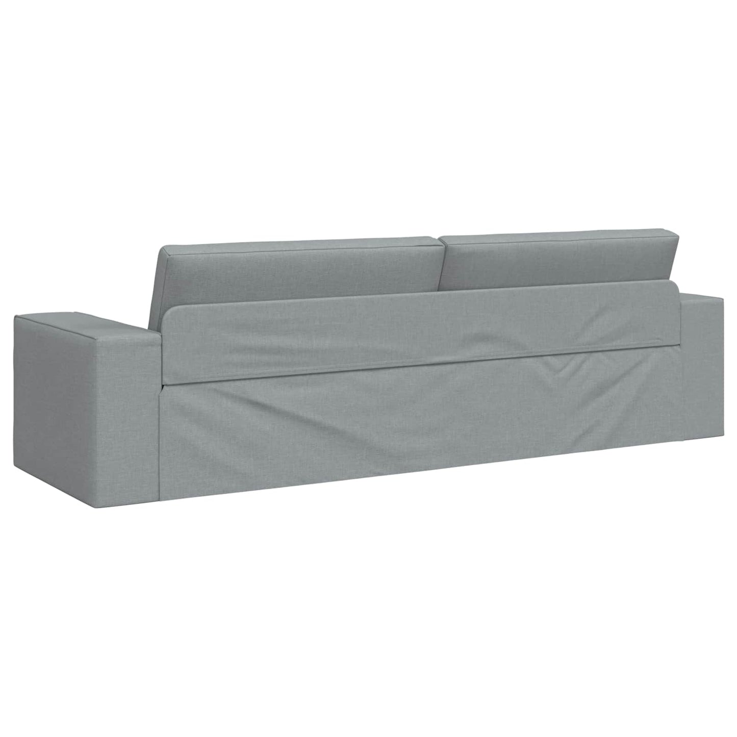 Schlafsofa Hellgrau 245 x 78 x 77 cm Stoff