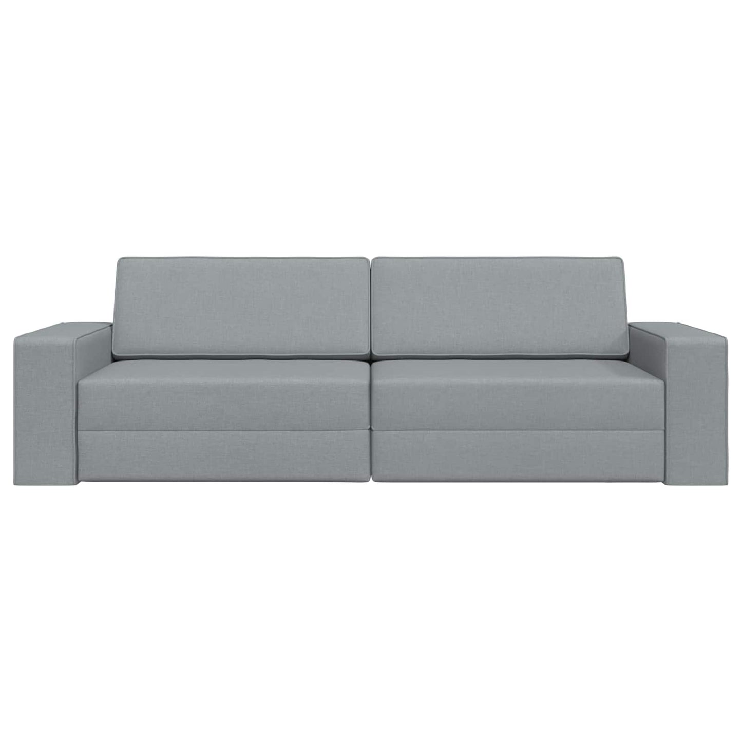 Schlafsofa Hellgrau 245 x 78 x 77 cm Stoff