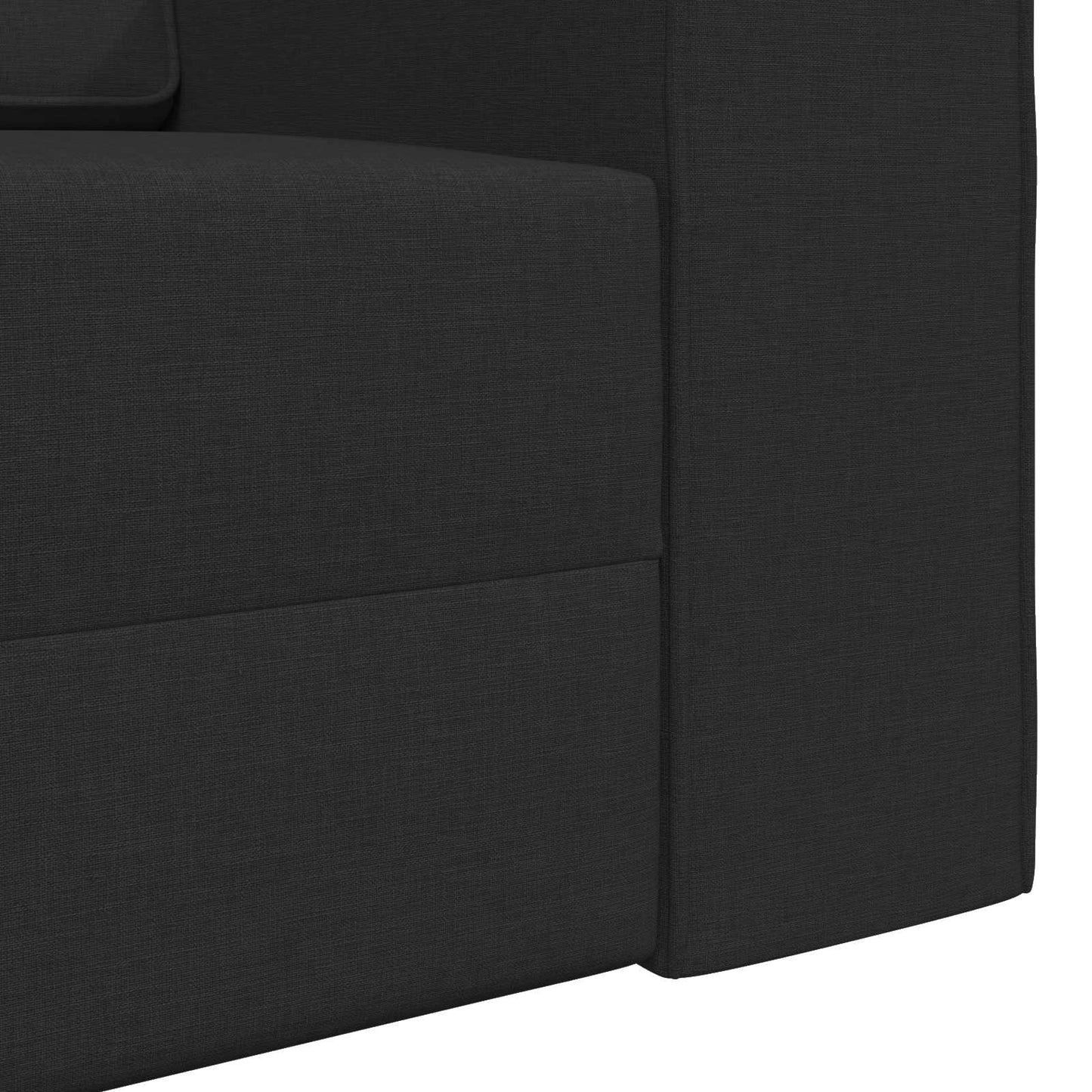 Schlafsofa Schwarz 245 x 78 x 77 cm Stoff