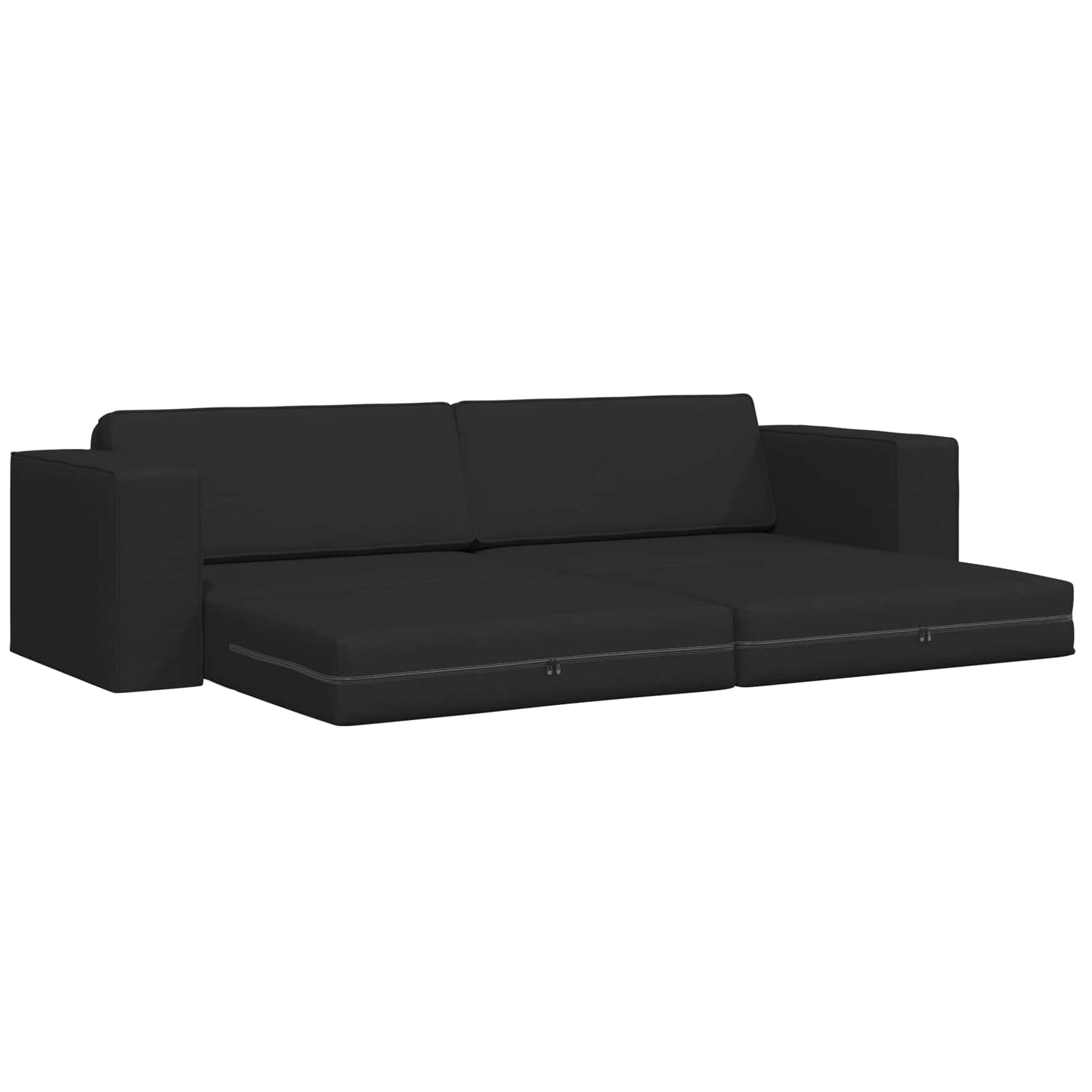 Schlafsofa Schwarz 245 x 78 x 77 cm Stoff