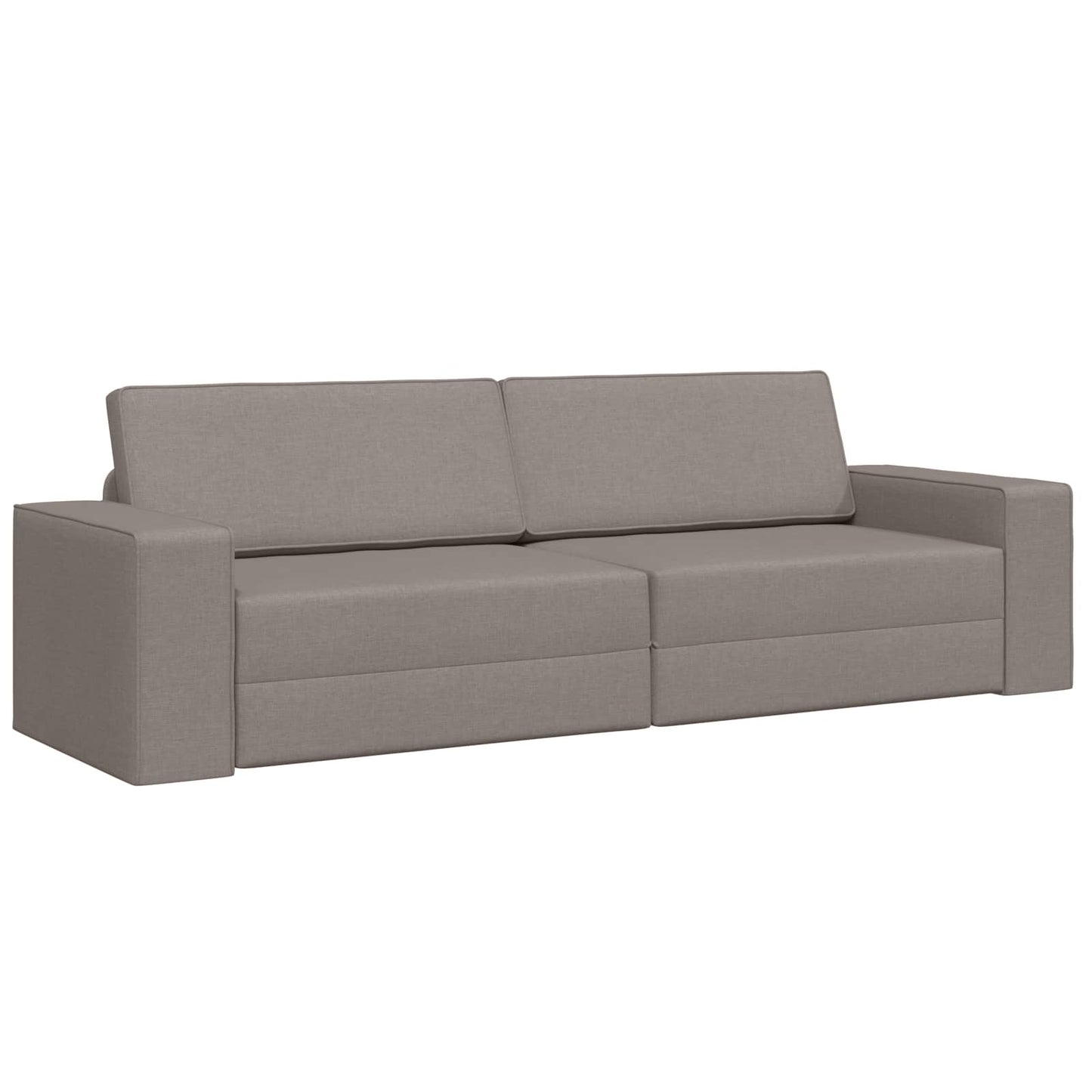 Schlafsofa Taupe 245 x 78 x 77 cm Stoff