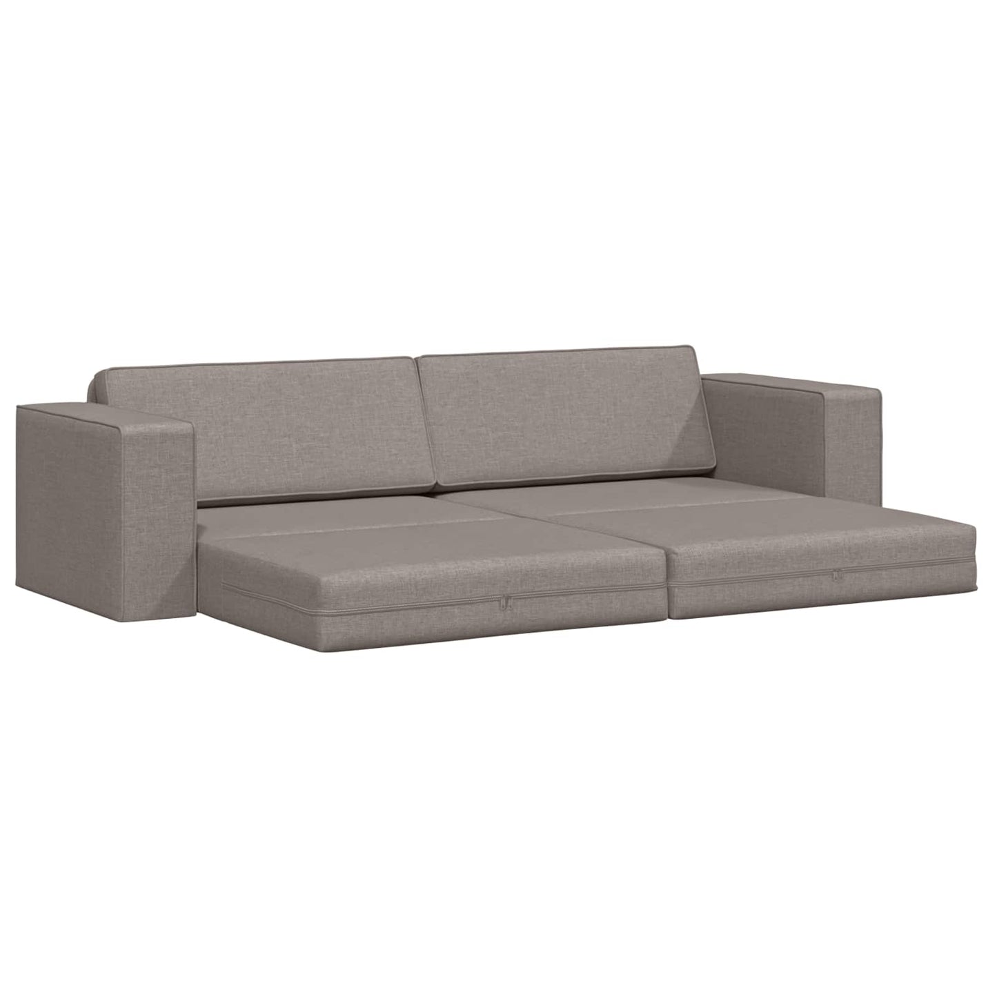 Schlafsofa Taupe 245 x 78 x 77 cm Stoff