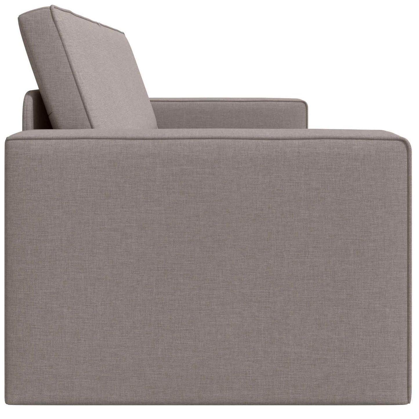 Schlafsofa Taupe 245 x 78 x 77 cm Stoff