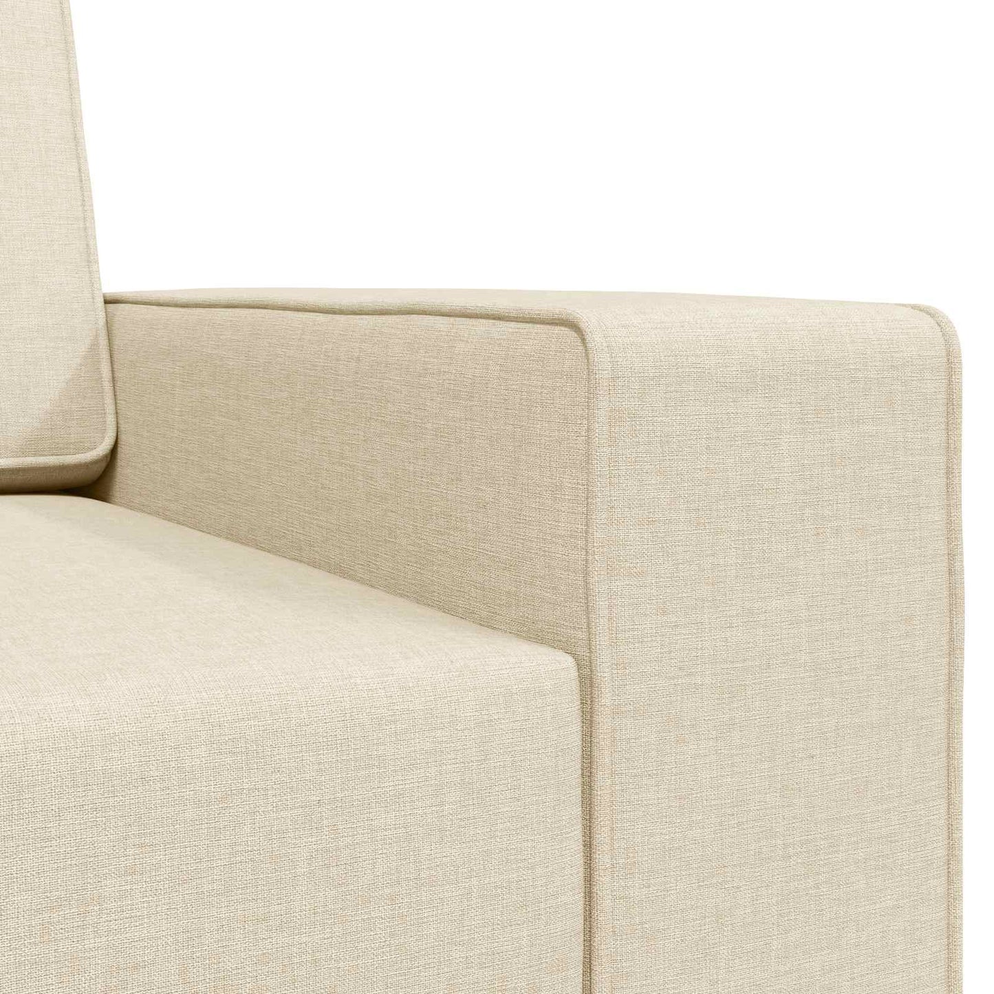 Schlafsofa Creme 245 x 78 x 77 cm Stoff