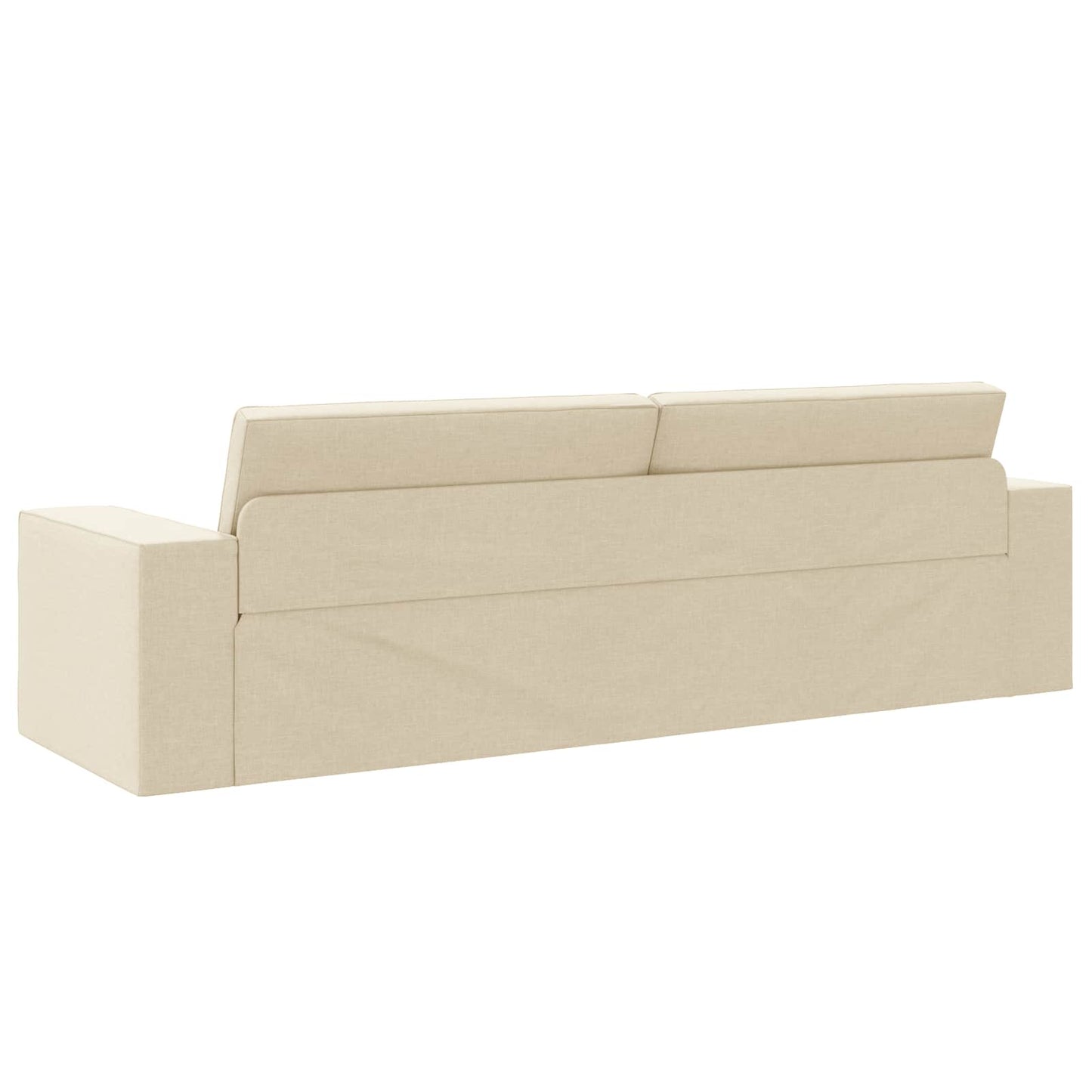 Schlafsofa Creme 245 x 78 x 77 cm Stoff