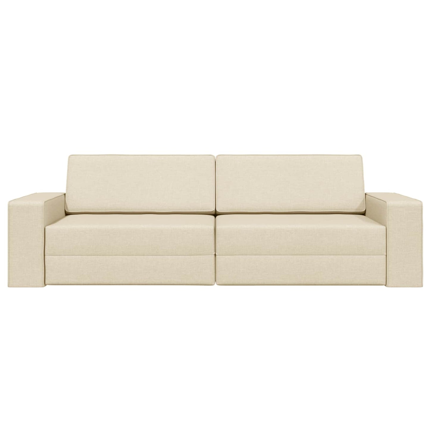 Schlafsofa Creme 245 x 78 x 77 cm Stoff