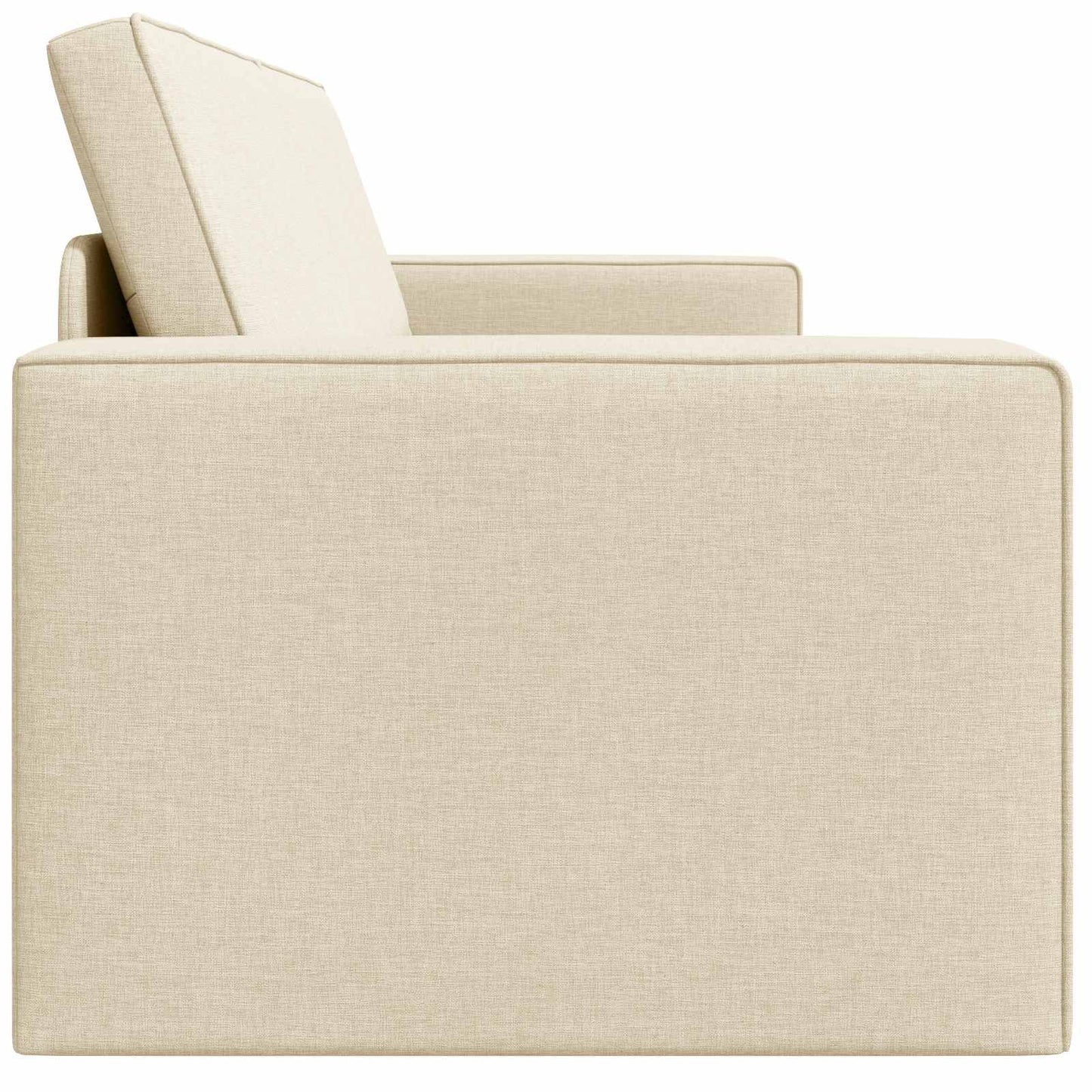 Schlafsofa Creme 245 x 78 x 77 cm Stoff