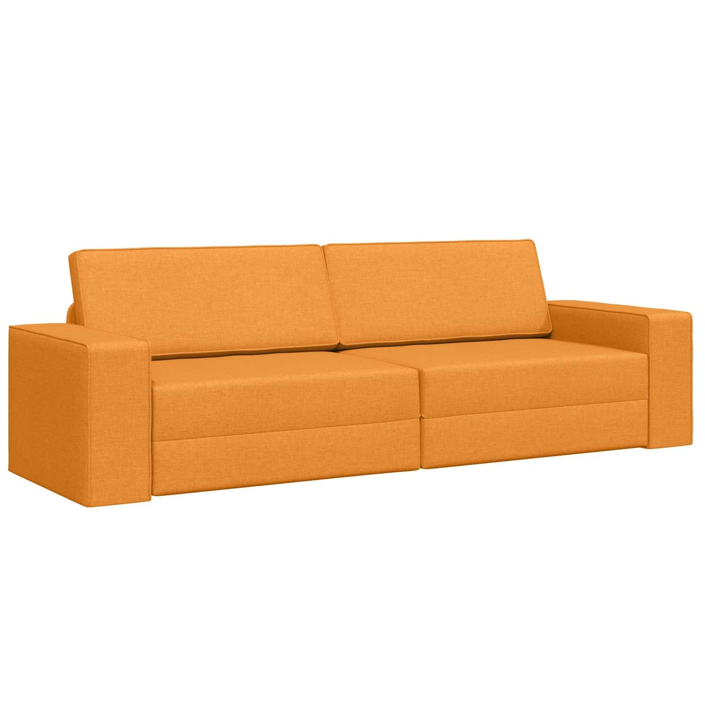 Schlafsofa Dunkelgelb 245 x 78 x 77 cm Stoff