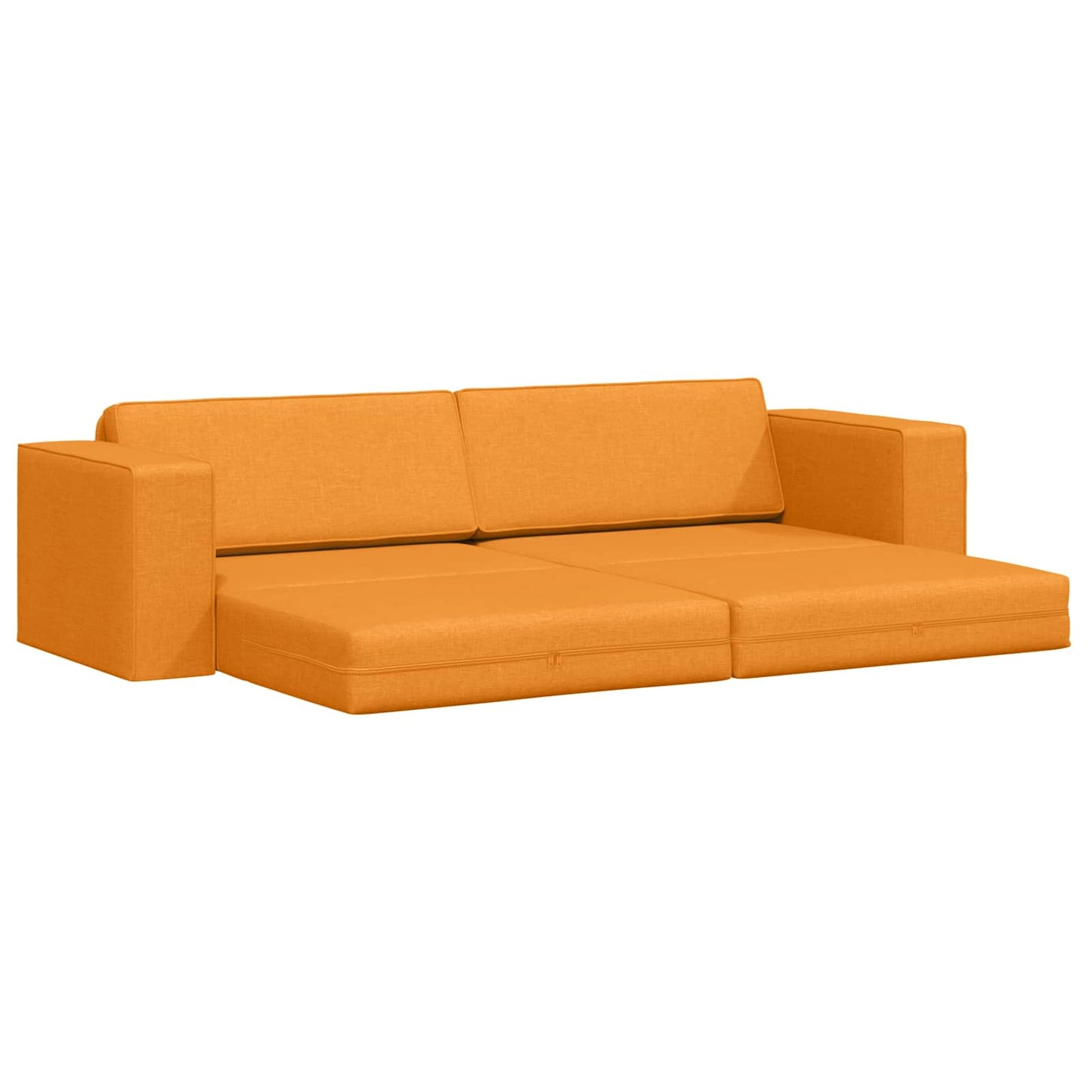 Schlafsofa Dunkelgelb 245 x 78 x 77 cm Stoff