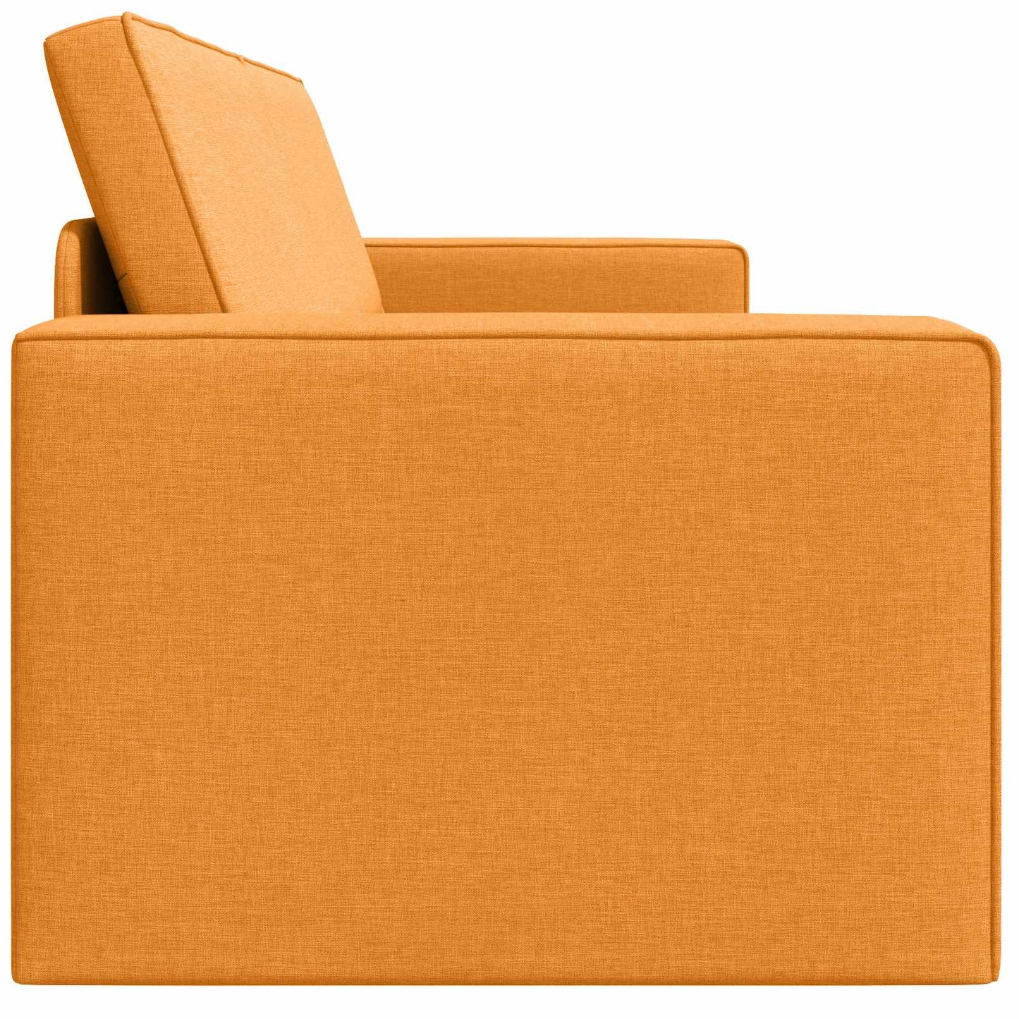 Schlafsofa Dunkelgelb 245 x 78 x 77 cm Stoff