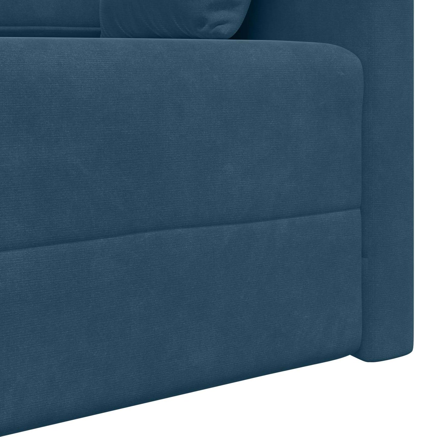 Boden-Sofa-Bett Blau 213 x 70 x 77 cm Samt