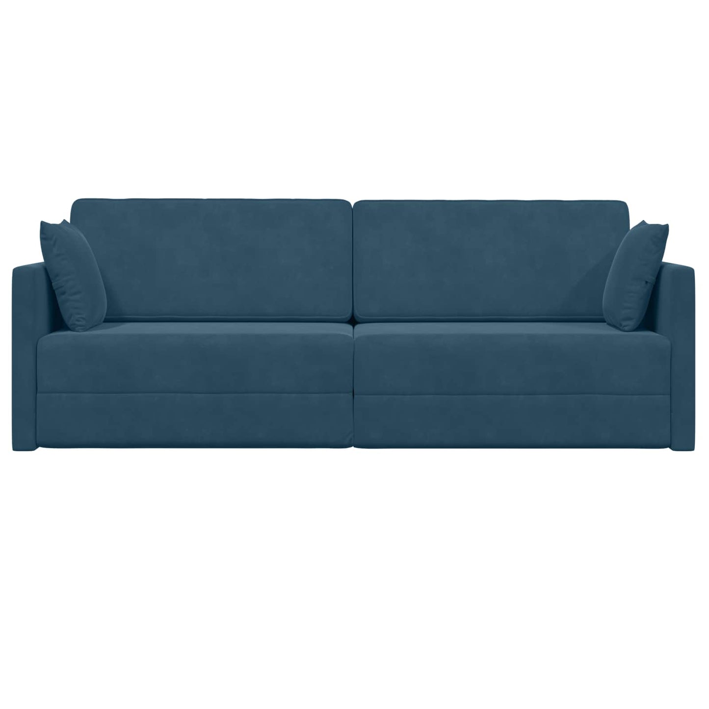 Boden-Sofa-Bett Blau 213 x 70 x 77 cm Samt