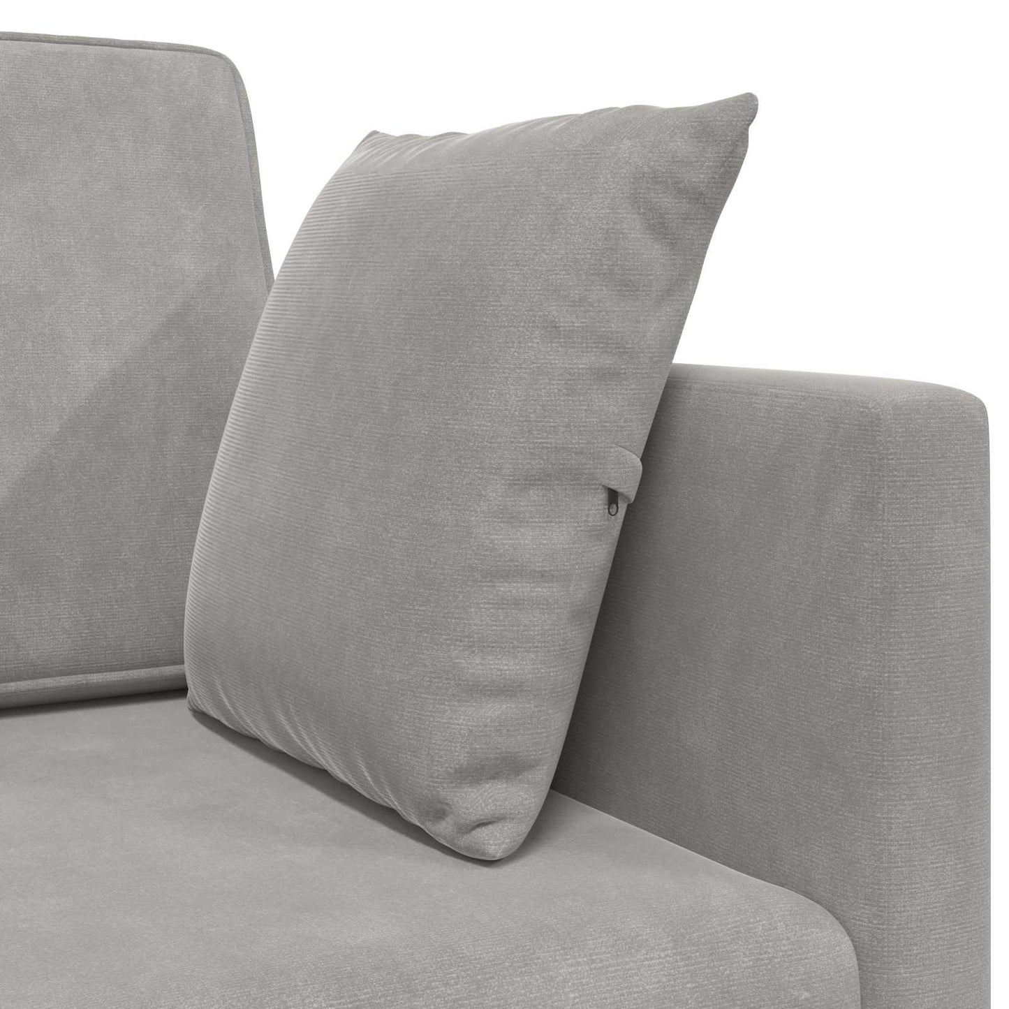 Boden-Sofa-Bett Hellgrau 213 x 70 x 77 cm Samt