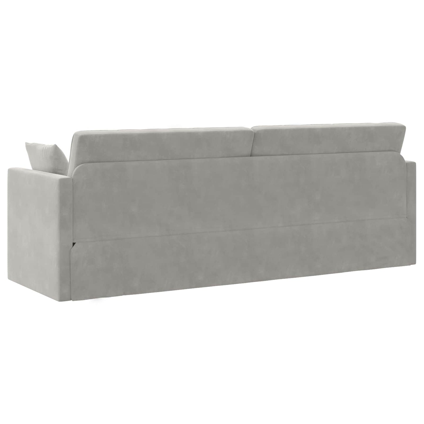 Boden-Sofa-Bett Hellgrau 213 x 70 x 77 cm Samt
