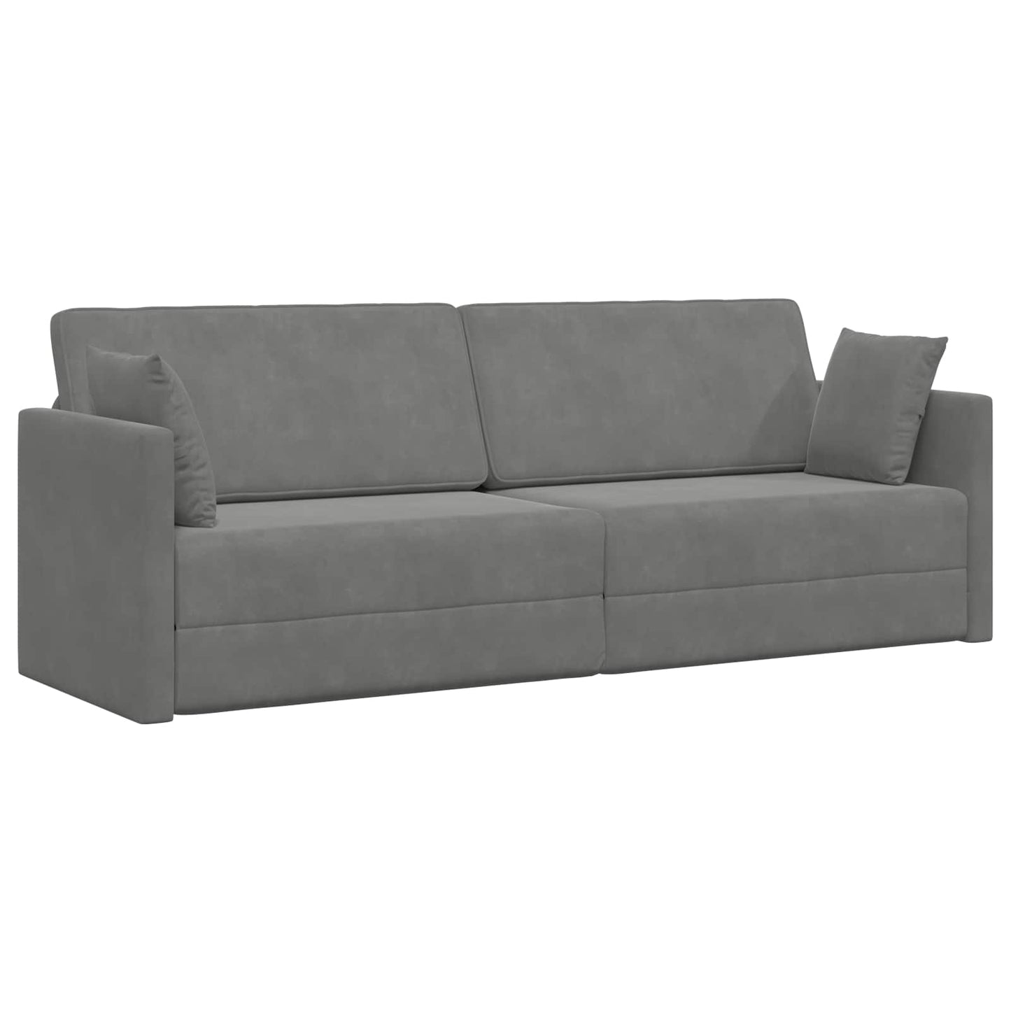 Boden-Sofa-Bett Dunkelgrau 213 x 70 x 77 cm Samt