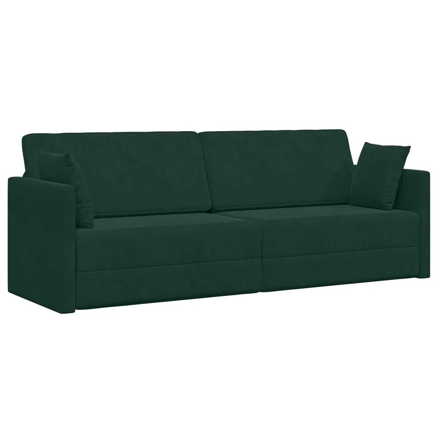 Boden-Sofa-Bett Dunkelgrün 213 x 70 x 77 cm Samt