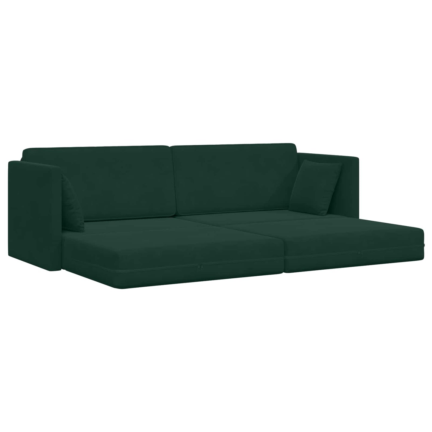 Boden-Sofa-Bett Dunkelgrün 213 x 70 x 77 cm Samt