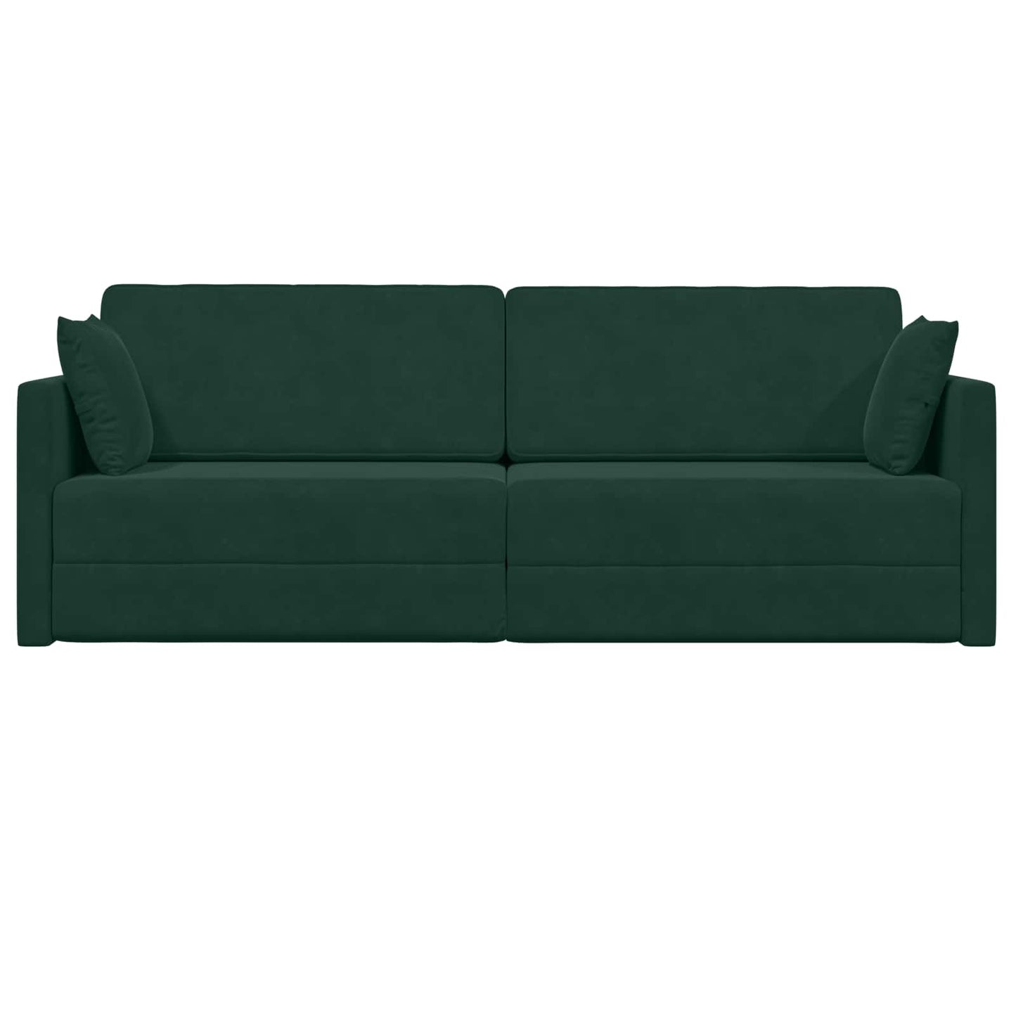 Boden-Sofa-Bett Dunkelgrün 213 x 70 x 77 cm Samt