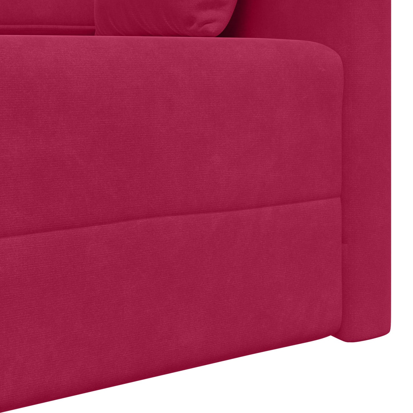 Boden-Sofa-Bett Weinrot 213 x 70 x 77 cm Samt