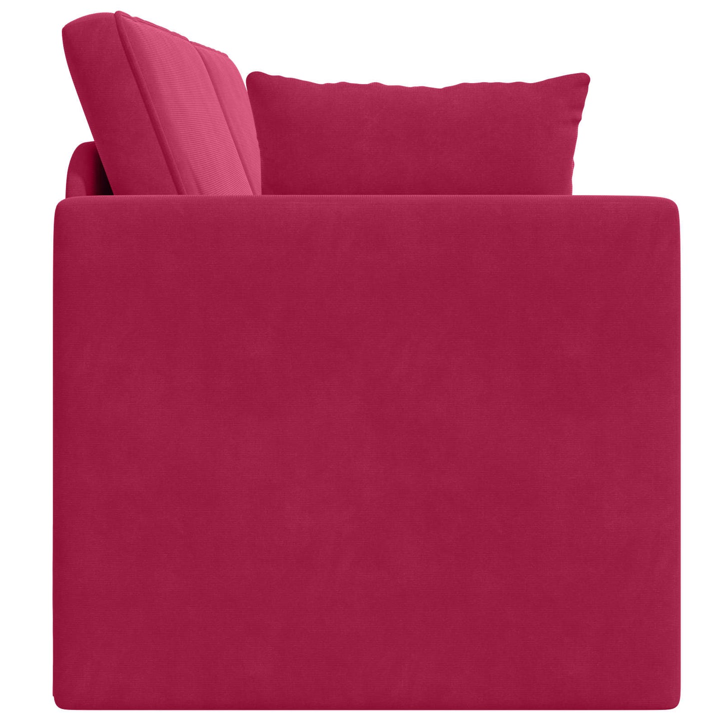 Boden-Sofa-Bett Weinrot 213 x 70 x 77 cm Samt
