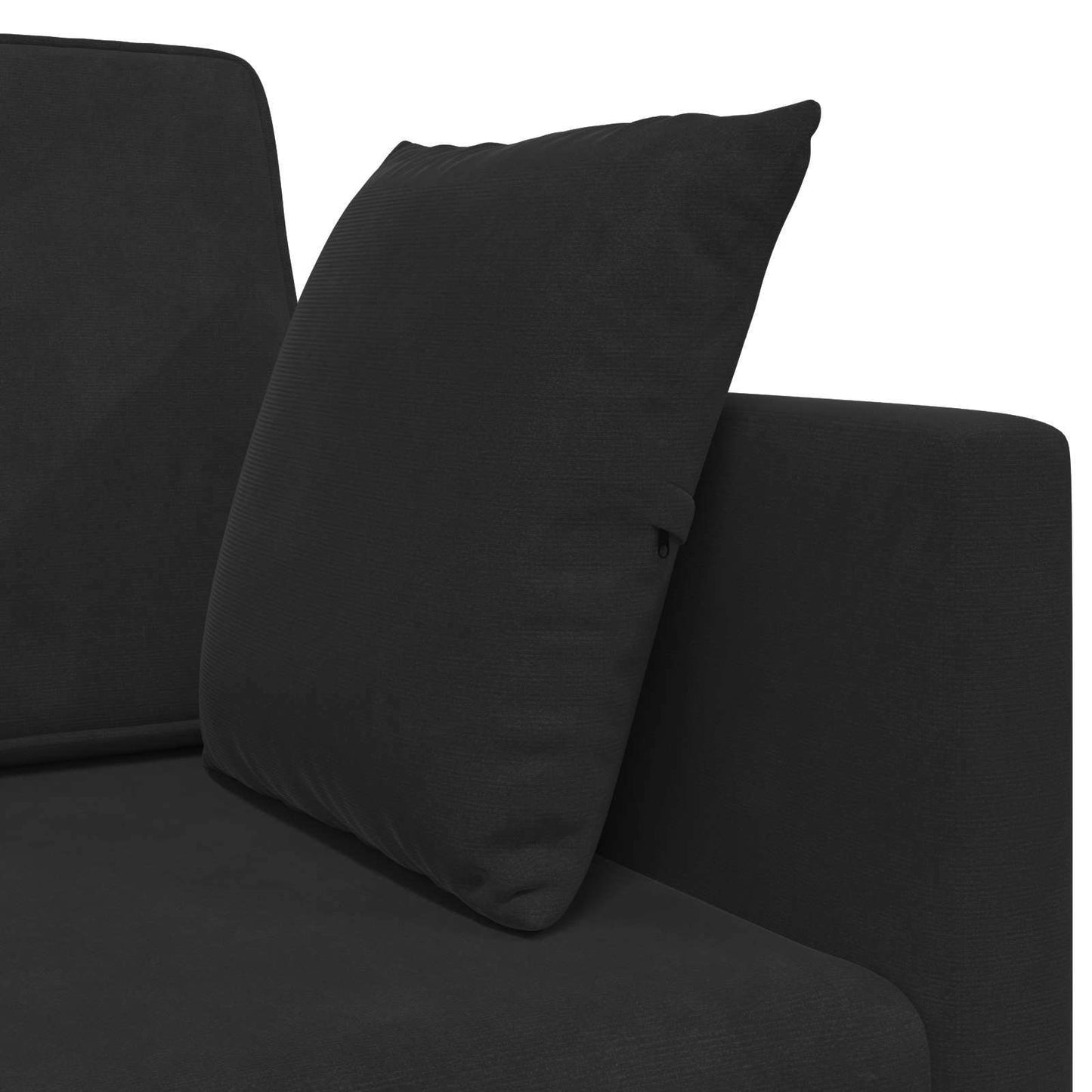 Boden-Sofa-Bett Schwarz 213 x 70 x 77 cm Samt