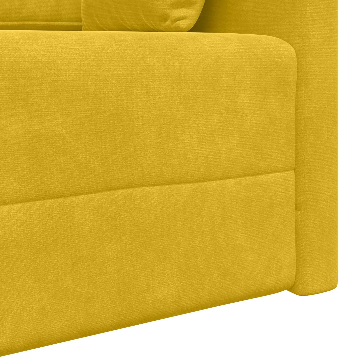 Boden-Sofa-Bett Gelb 213 x 70 x 77 cm Samt