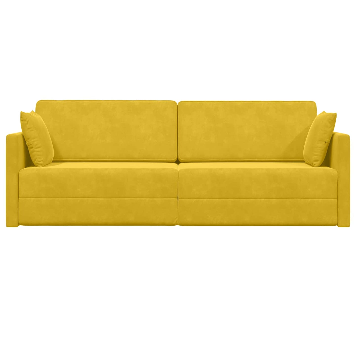 Boden-Sofa-Bett Gelb 213 x 70 x 77 cm Samt