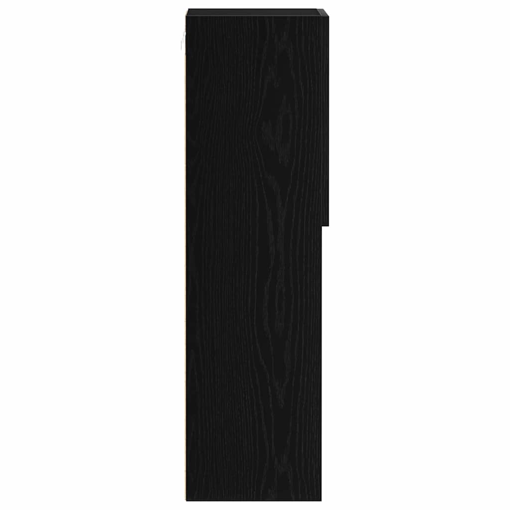 TV-Schrankset 2 pcs Schwarz Eichen-Optik 30,5 x 30 x 102 cm