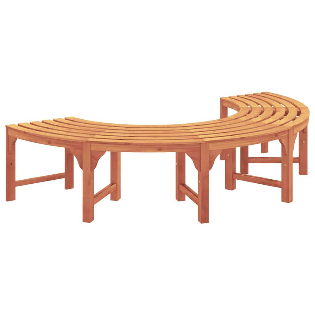 Baumbank Natur 160 x 80 x 45cm Massives Eukalyptus Holz