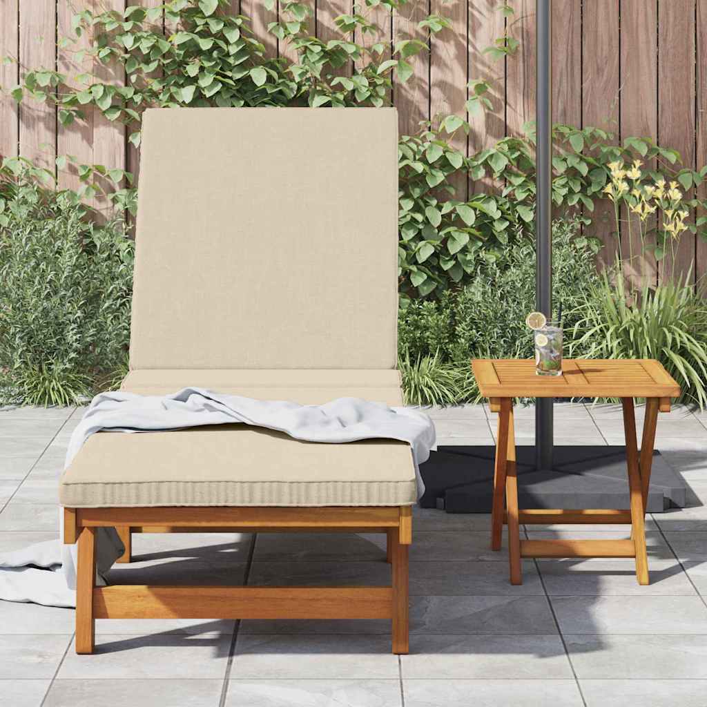 Sonnenliege Braun 199 x 63 x 85 cm Massivholz Akazie