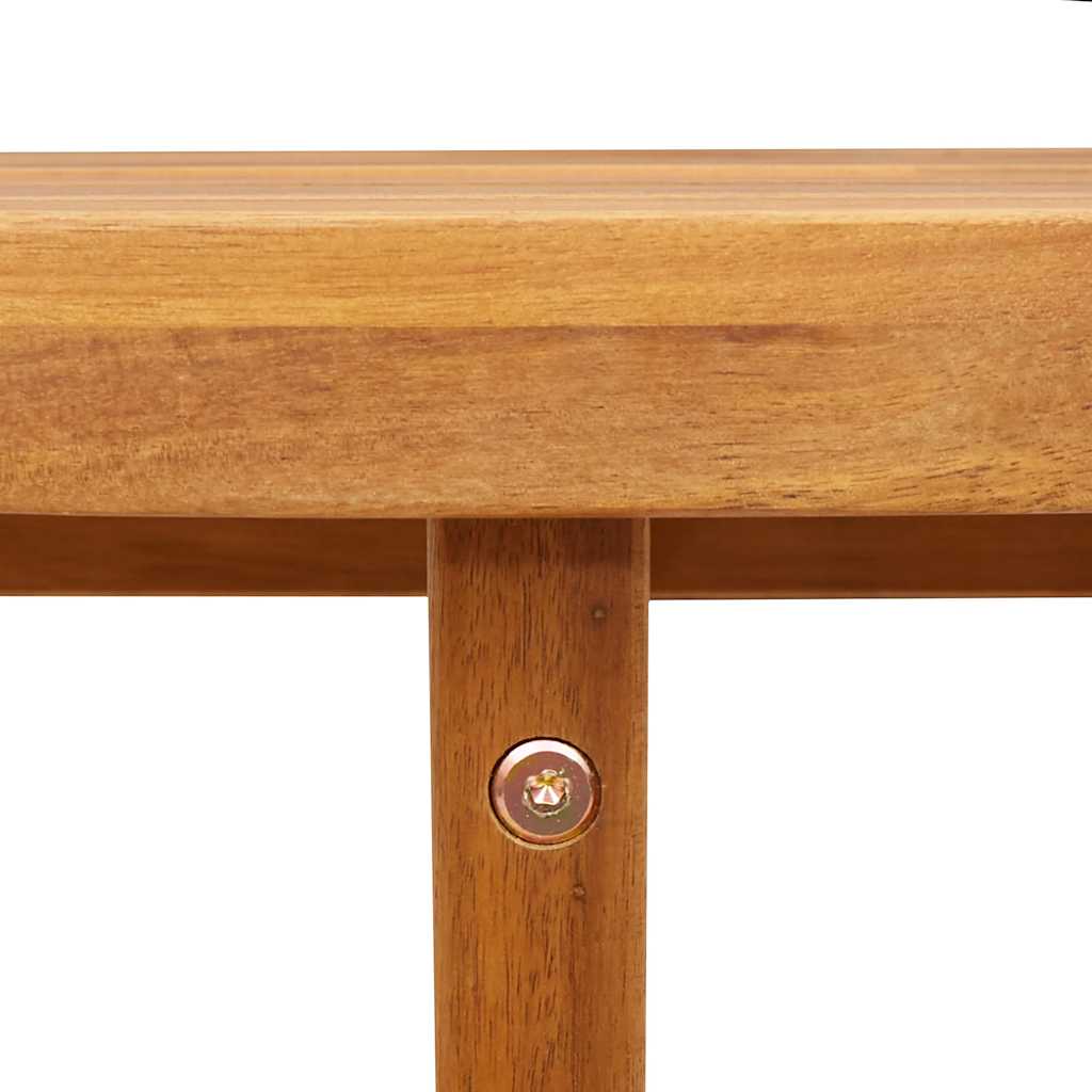 Garten-Esstisch Rund Ø110x75 cm Massivholz Akazie