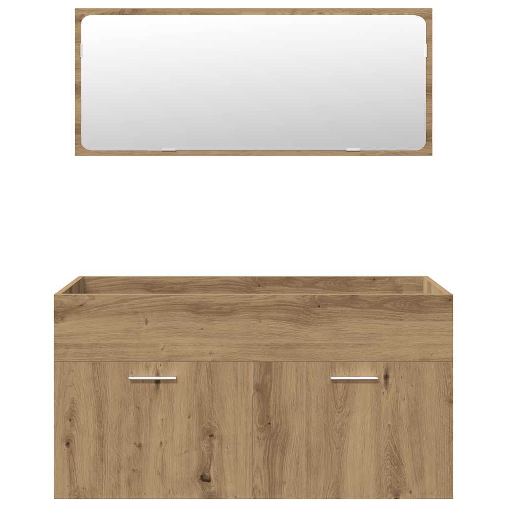 5-tlg. Badmöbel-Set Artisan-Eiche Holzwerkstoff
