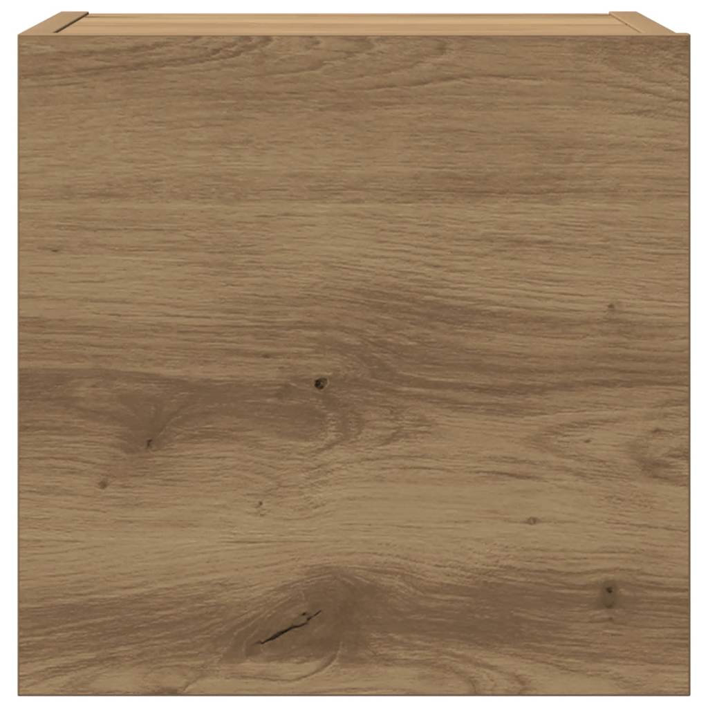 8-tlg. TV-Schrank-Set Wandmontage Artisan-Eiche Holzwerkstoff