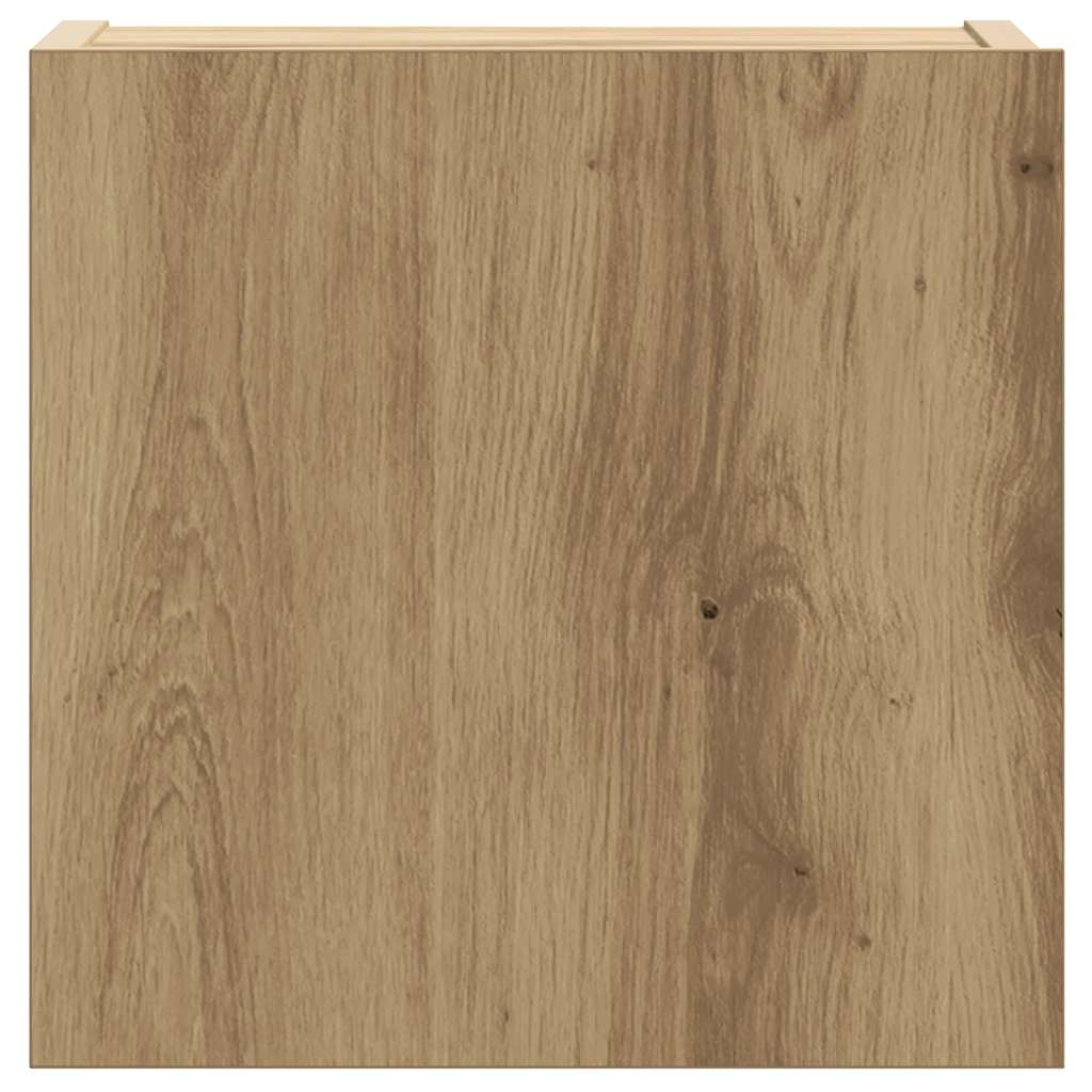 6-tlg. TV-Schrank-Set Wandmontage Artisan-Eiche Holzwerkstoff