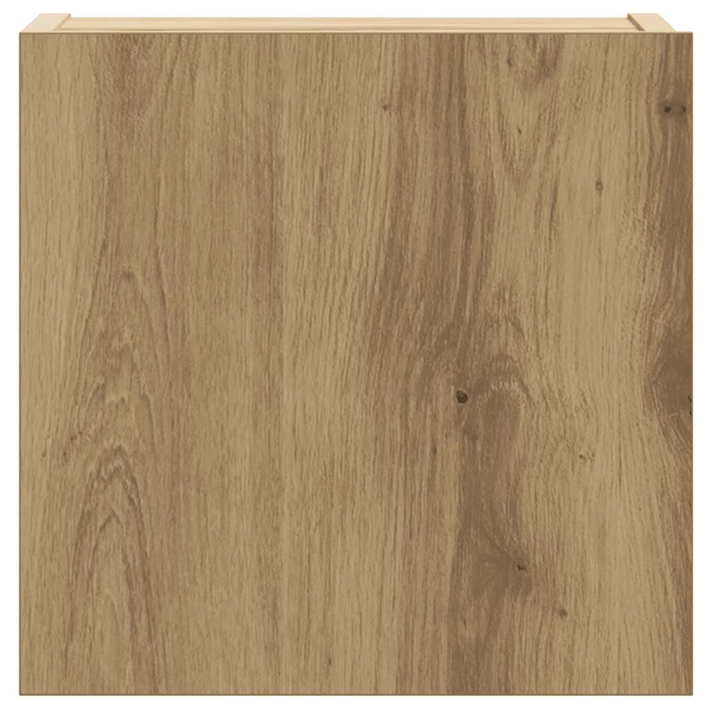 8-tlg. TV-Schrank-Set Wandmontage Artisan-Eiche Holzwerkstoff